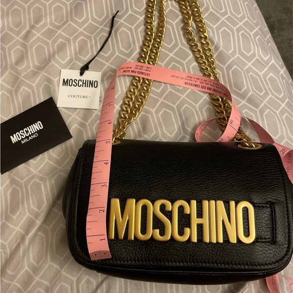 Moschino Black and Gold Women's Bag - Picture 7 of 11